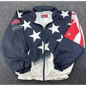 Vintage 1996 USA Basketball Champion Jacket Stars & Stripes Olympic Team
